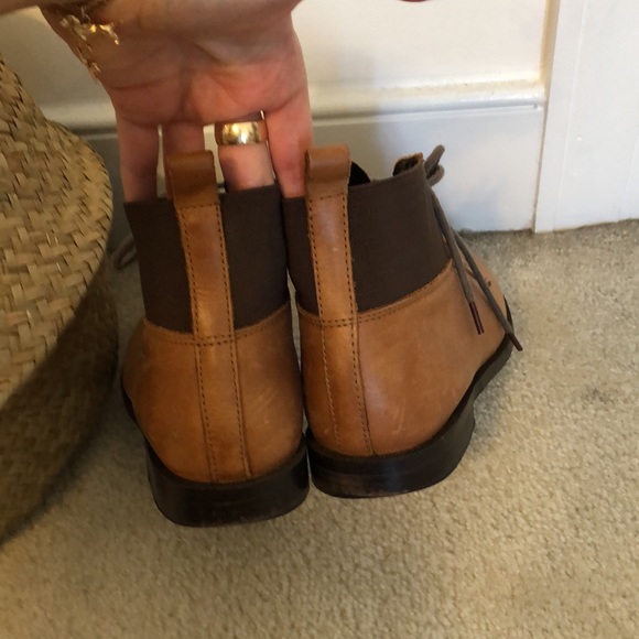Tan topshop lace up boots size 5 - Picture 6 of 6
